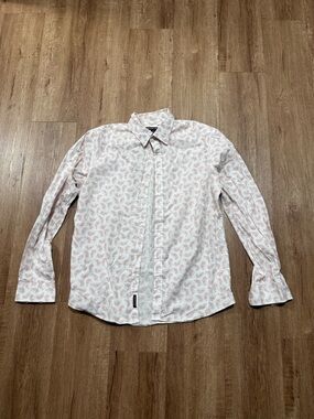 Michael Kors White Shirt with Pink Paisley Print